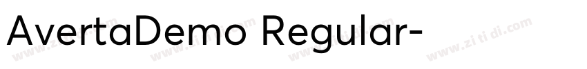 AvertaDemo Regular字体转换